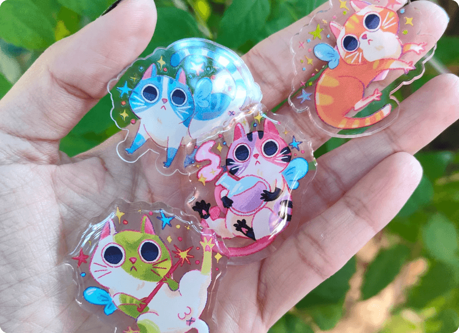 acrylic pins